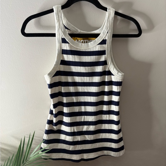 Mother Denim Chin Up Stripe Tank Top - Picture 2 of 5